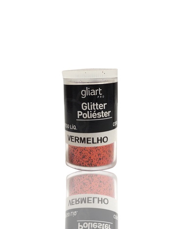 Glitter Poliéster Vermelho 5g