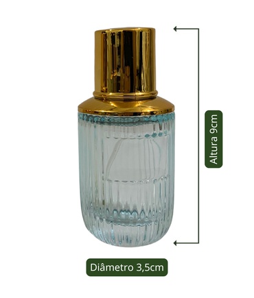 Vidro Spray Color Canelado 30ml