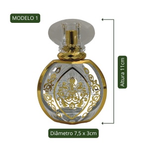 Vidro Spray Gold Oval 50ml
