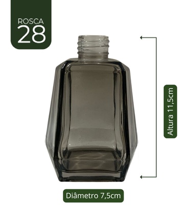Vidro Munique Fume 200ml