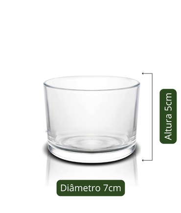 Porta Vela Patê Cristal 165 ml