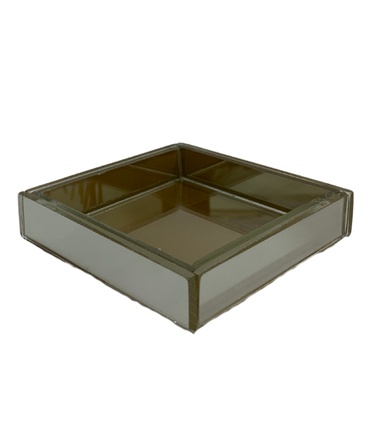 Bandeja sem filete Ouro 10x10
