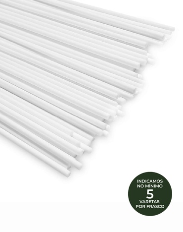 Vareta de Fibra Branca 25 cm