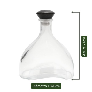 Garrafa Cabaré com tampa 750ml