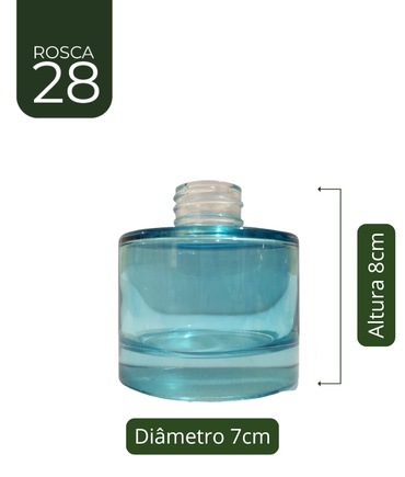 Vidro Pícolo Azul 120 ml