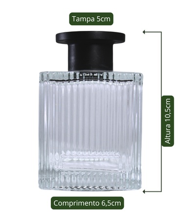 Vidro Difusor Cubo Cristal 200ml
