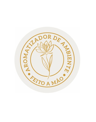 Etiqueta Metalizada Aromatizador Dourada