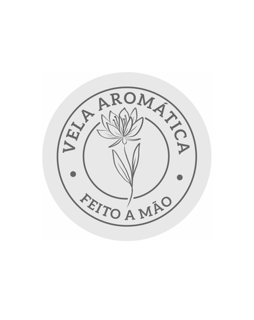 Etiqueta Metalizada Vela Aromática Prata