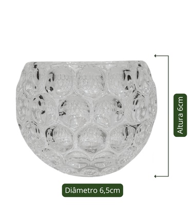 Porta Vela Bolha Cristal