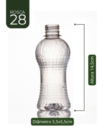Frasco PET Cinturinha 240 ml