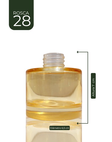 Vidro Cil Picolo Marfim 120ml