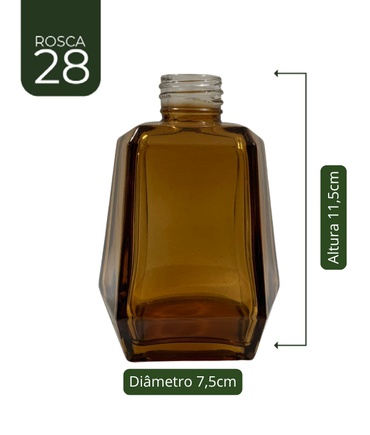 Vidro Munique Âmbar 200ml