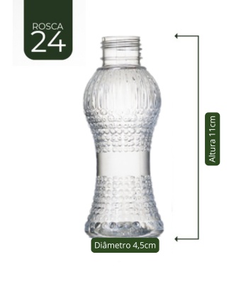 Frasco PET Cinturinha 100 ml